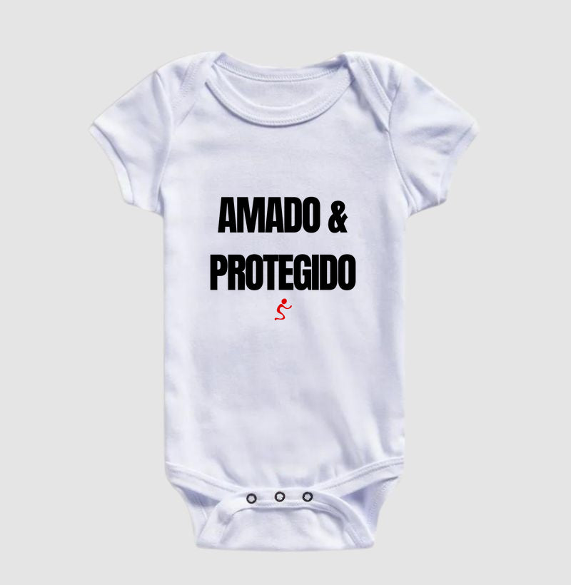 Body Infantil Cristão Amado e Protegido – Fé com Conforto para os Primeiros Meses | Semeador Store