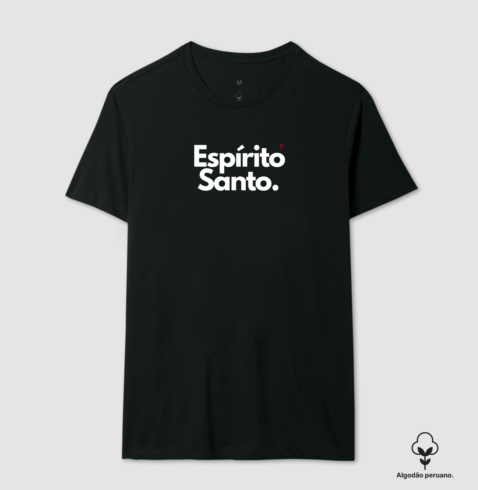 Camiseta Feminina "Espírito Santo" – Fé e Estilo com Algodão Peruano Premium | Semeador Store