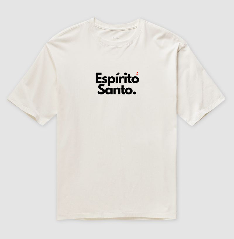 Camiseta Gospel Oversized "Espírito Santo" – Fé com Estilo Cristão Streetwear | Semeador Store