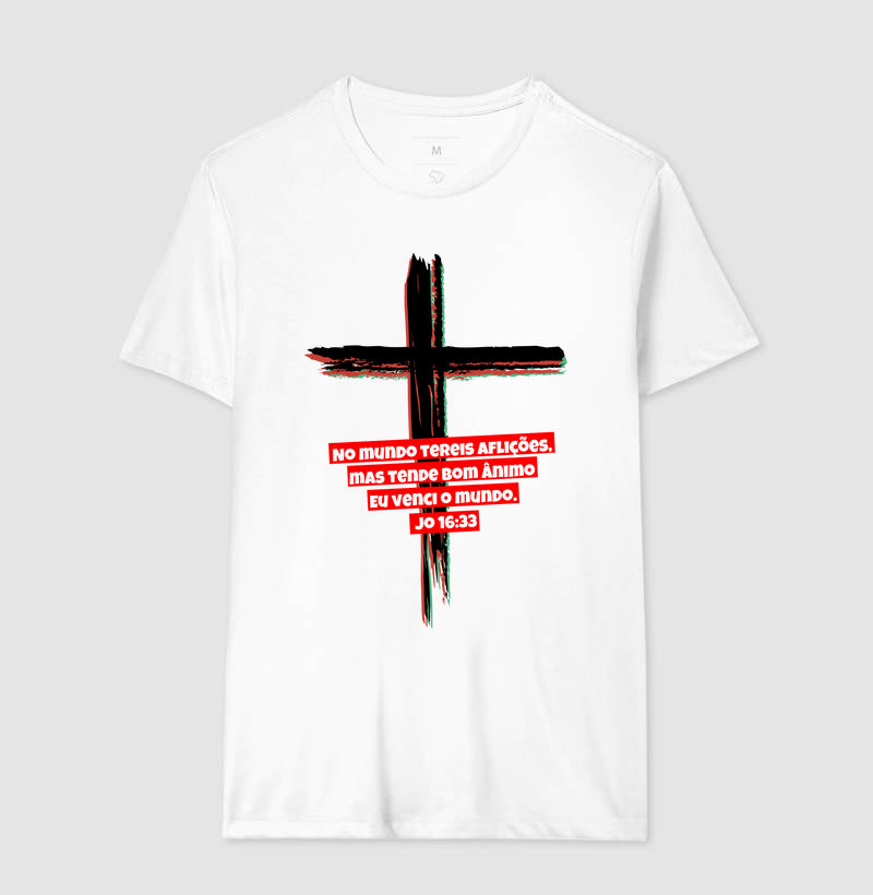 Camiseta Masculina Cruz – Moda Cristã com Estilo e Propósito | Semeador Store