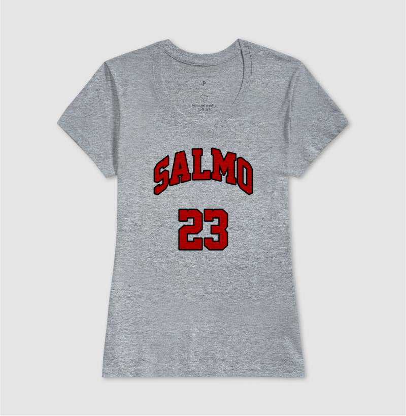 Camiseta Cristã Feminina – “Salmo 23” com Estilo e Fé em Cada Detalhe | Semeador Store