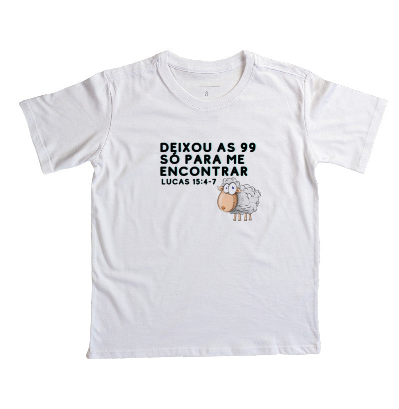 Camiseta infantil as 99 ovelhas