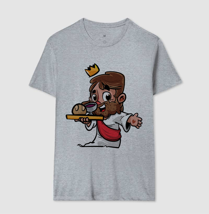 Camiseta Masculina Ceia – Moda Cristã com Estilo e Propósito | Semeador Store