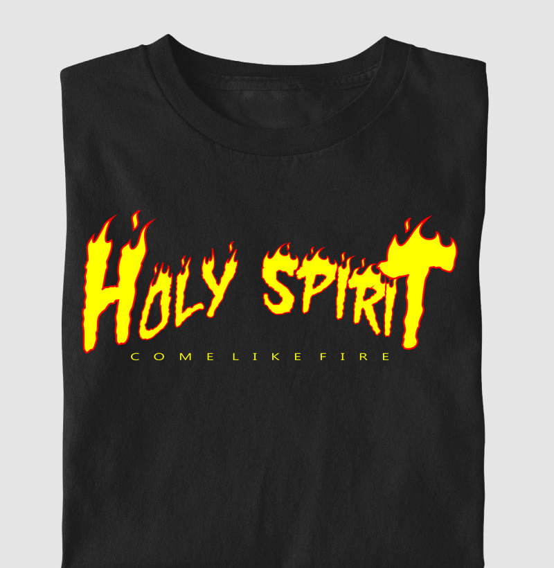 Camiseta Masculina Holy Spirit – Moda Cristã com Estilo e Propósito | Semeador Store