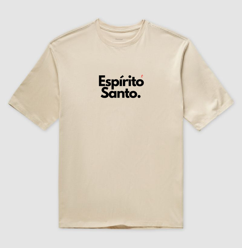 Camiseta Gospel Oversized "Espírito Santo" – Fé com Estilo Cristão Streetwear | Semeador Store