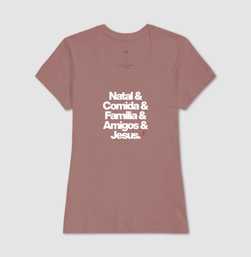 Camiseta Feminina Natalina