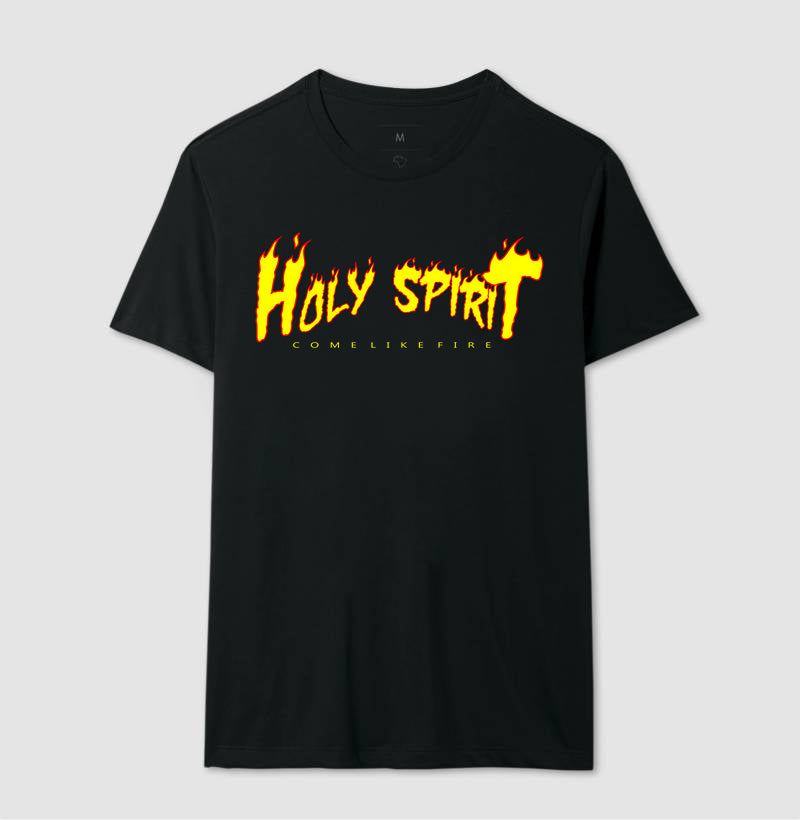 Camiseta Masculina Holy Spirit – Moda Cristã com Estilo e Propósito | Semeador Store