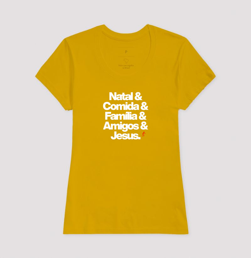 Camiseta Feminina Natalina
