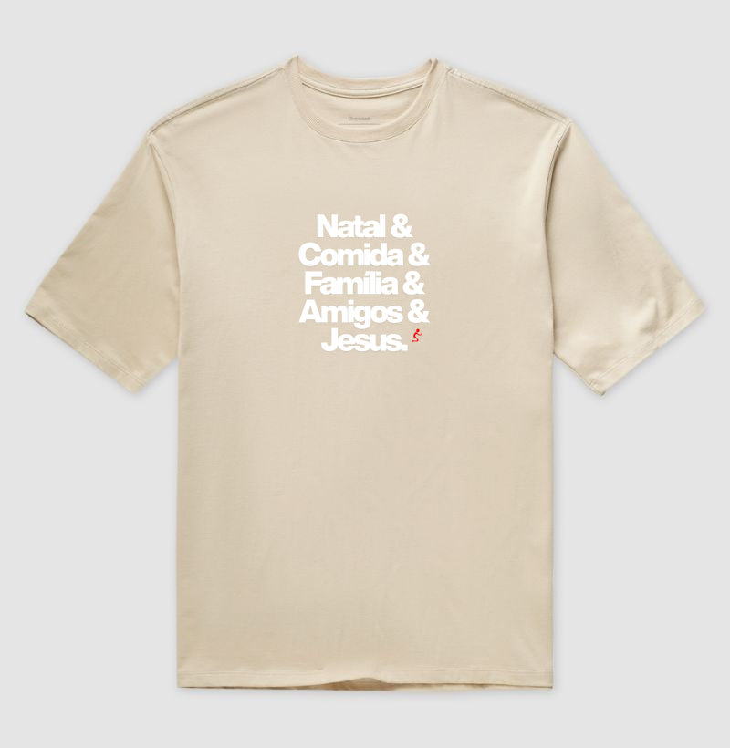 Camiseta Oversized Natalina