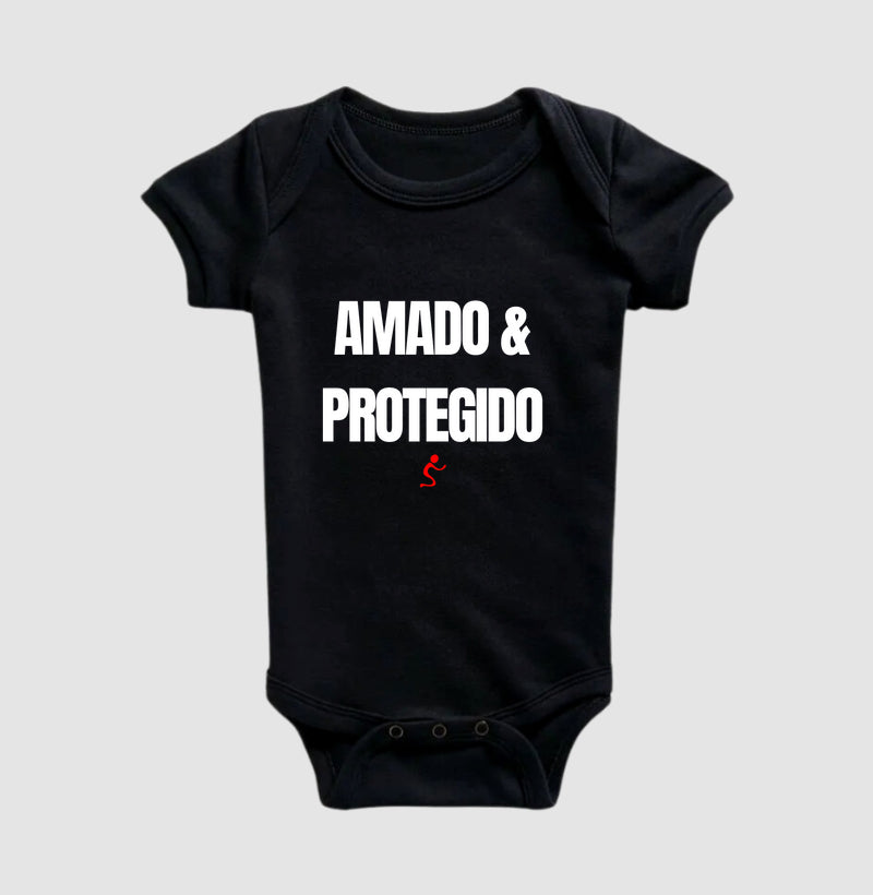 Body Infantil Cristão Amado e Protegido – Fé com Conforto para os Primeiros Meses | Semeador Store