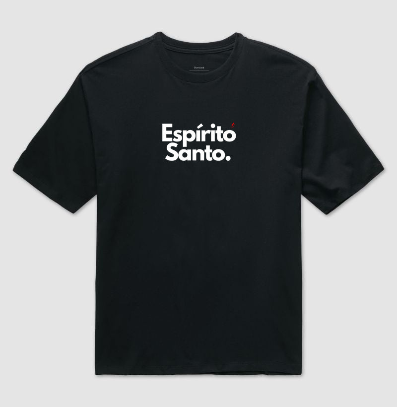 Camiseta Gospel Oversized "Espírito Santo" – Fé com Estilo Cristão Streetwear | Semeador Store