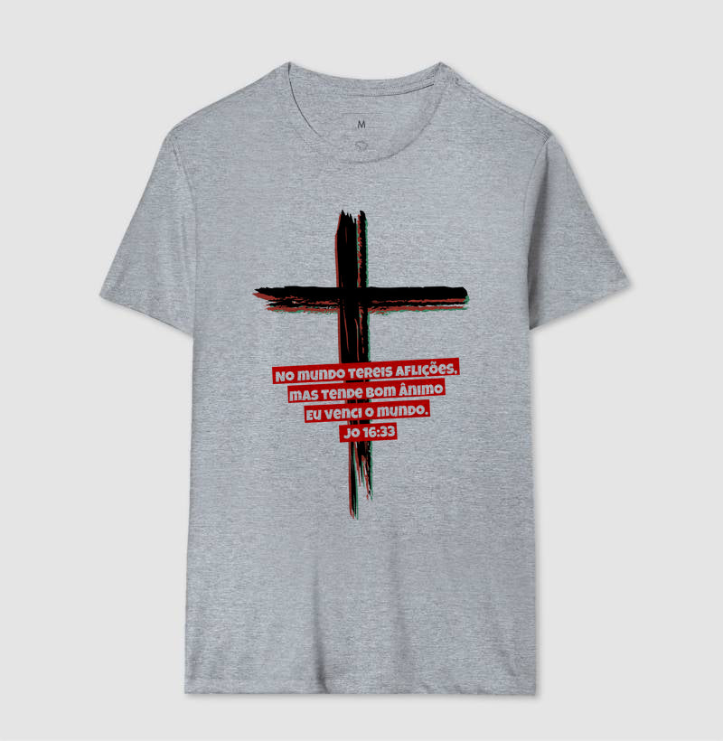 Camiseta Masculina Cruz – Moda Cristã com Estilo e Propósito | Semeador Store