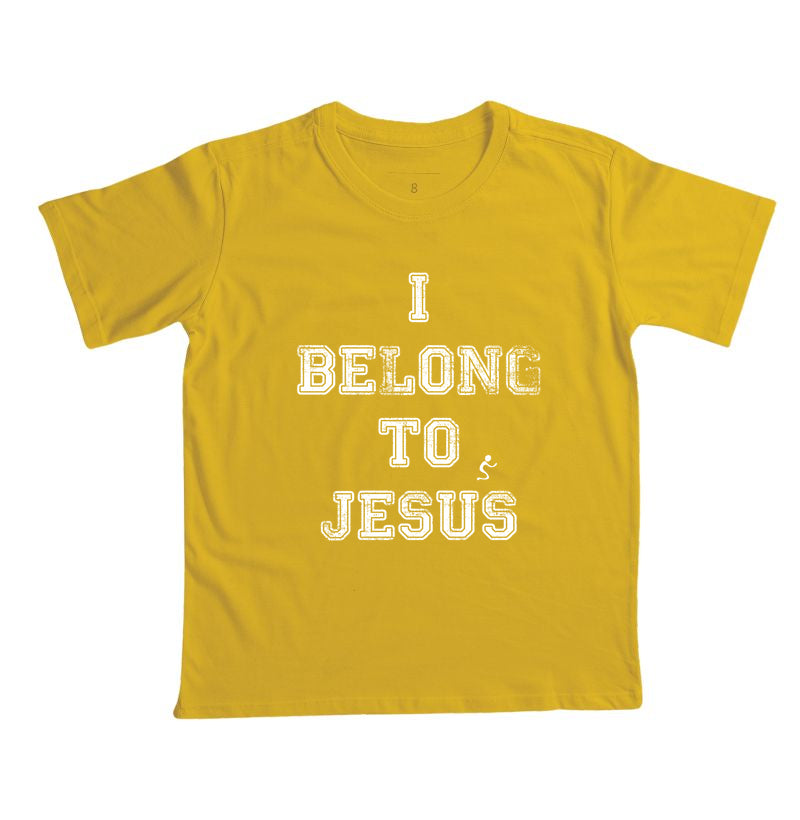 Camiseta Infantil I Belong to Jesus – Moda Cristã com Estilo e Propósito | Semeador Store