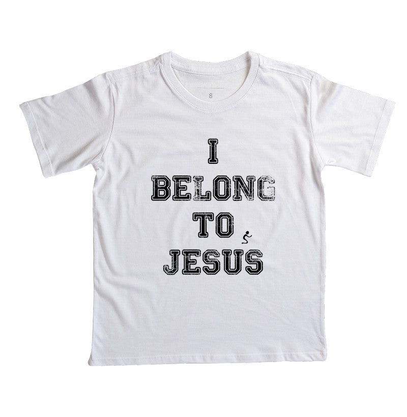 Camiseta Infantil I Belong to Jesus – Moda Cristã com Estilo e Propósito | Semeador Store