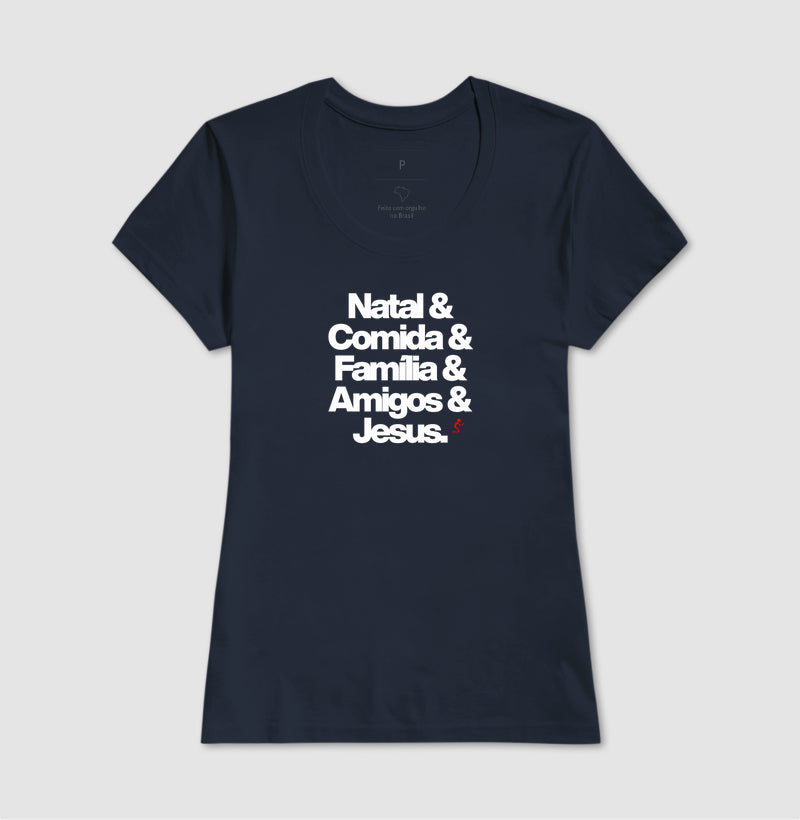 Camiseta Feminina Natalina