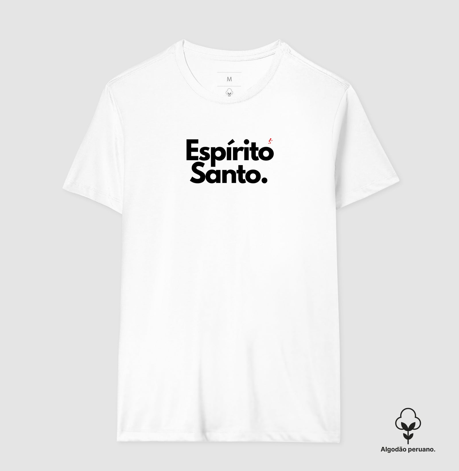 Camiseta Feminina "Espírito Santo" – Fé e Estilo com Algodão Peruano Premium | Semeador Store