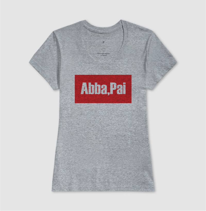 Camiseta Cristã Feminina – “Abba” com Estilo e Fé em Cada Detalhe | Semeador Store