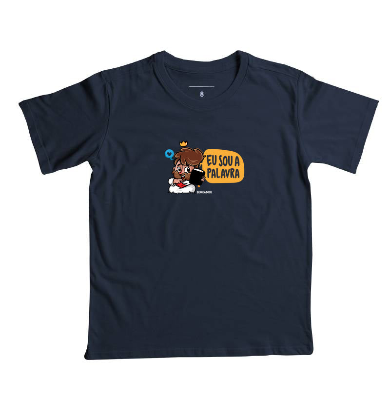 Camiseta Infantil Eu sou a palavra