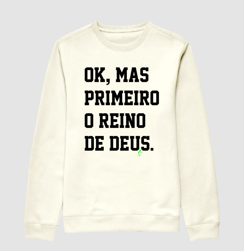 Moletom Suéter Reino – Roupa Cristã com Estilo e Fé | Semeador Store