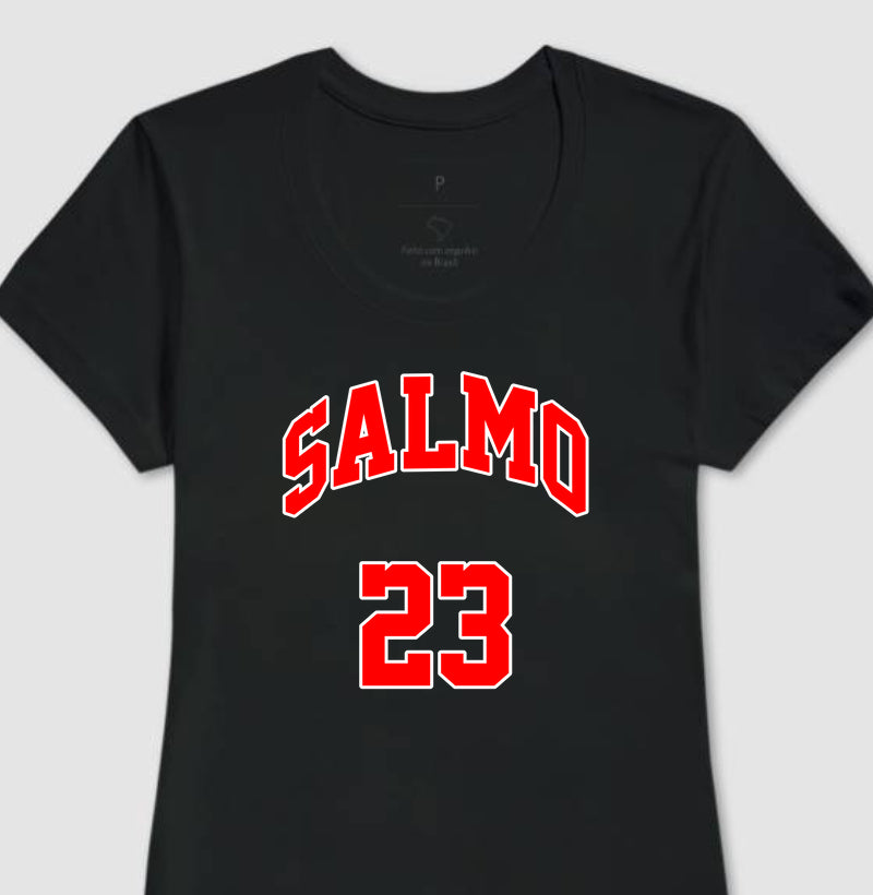 Camiseta Cristã Feminina – “Salmo 23” com Estilo e Fé em Cada Detalhe | Semeador Store