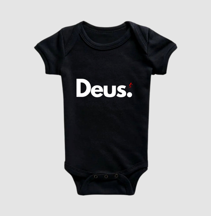 Body Infantil Cristão Deus – Fé com Conforto para os Primeiros Meses | Semeador Store