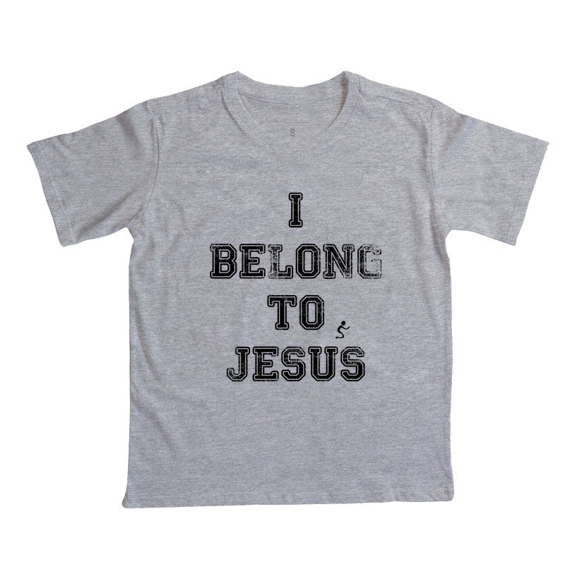 Camiseta Infantil I Belong to Jesus – Moda Cristã com Estilo e Propósito | Semeador Store