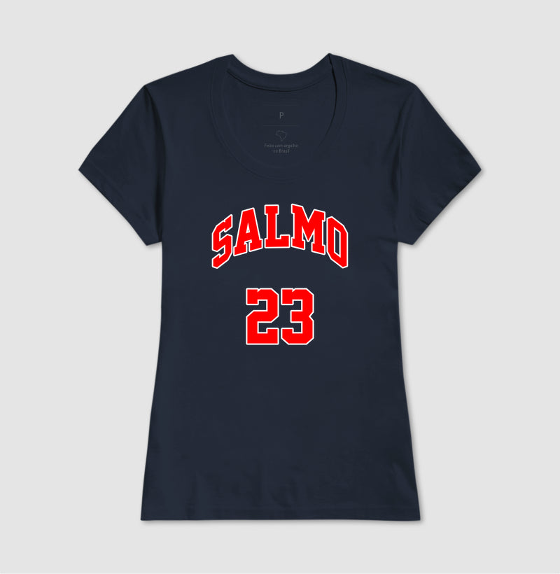 Camiseta Cristã Feminina – “Salmo 23” com Estilo e Fé em Cada Detalhe | Semeador Store