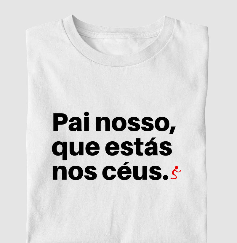 Camiseta Masculina Pai nosso – Moda Cristã com Estilo e Propósito | Semeador Store