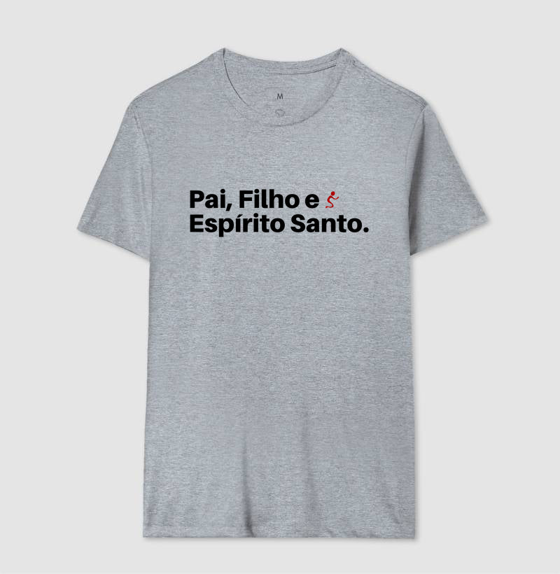 Camiseta Masculina Pai, Filho e Espírito Santo – Moda Cristã com Estilo e Propósito | Semeador Store
