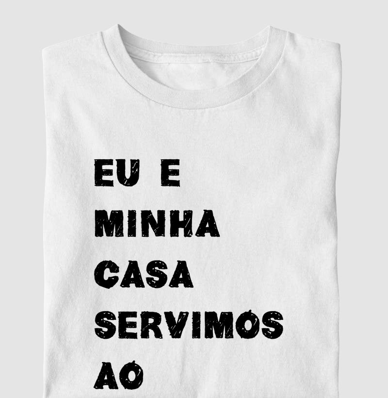 Camiseta Infantil Eu e Minha Casa