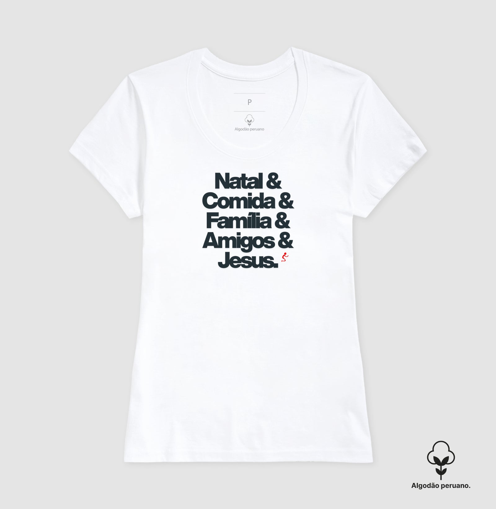 Camiseta Feminina Peruana Natalina