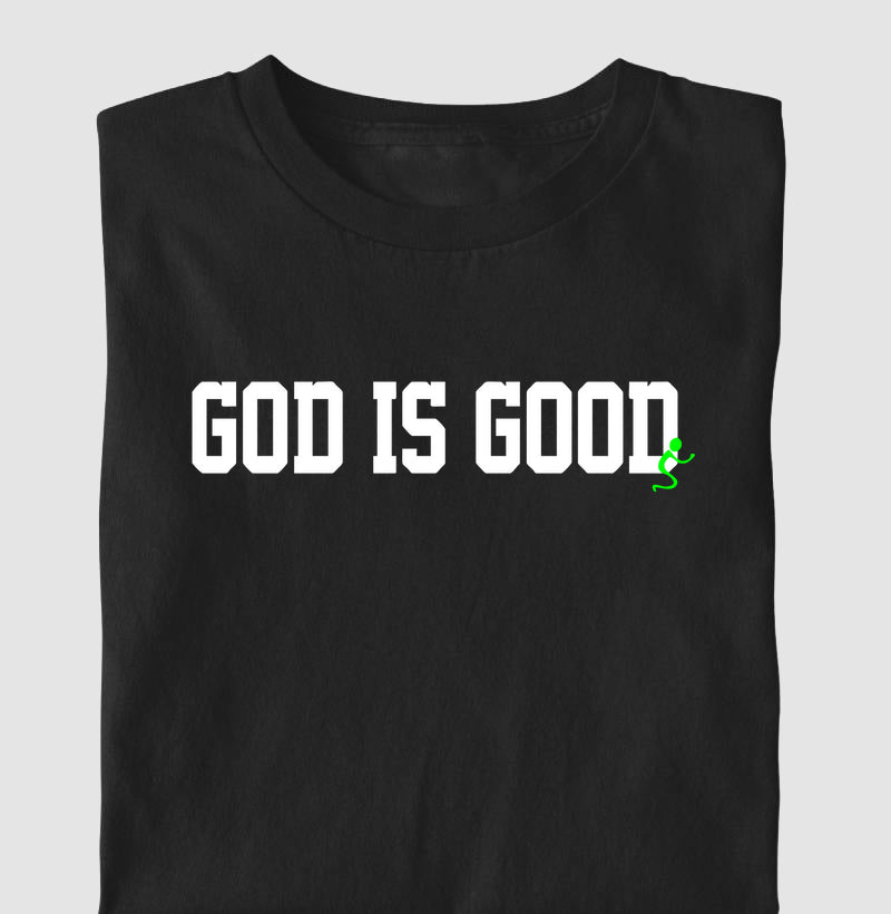 Camiseta Masculina God is good – Moda Cristã com Estilo e Propósito | Semeador Store
