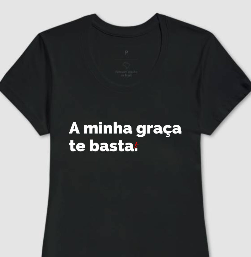 Camiseta Cristã Feminina  Graça - com Estilo e Fé em Cada Detalhe | Semeador Store