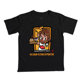 Camiseta Infantil Jesus está à porta