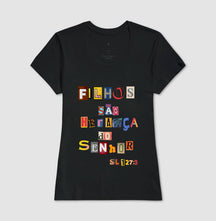Camiseta Cristã Feminina – “Fillhos São Herança” com Estilo e Fé em Cada Detalhe | Semeador Store