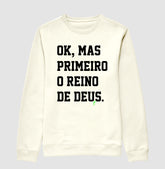 Moletom Suéter Reino – Roupa Cristã com Estilo e Fé | Semeador Store