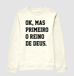 Moletom Suéter Reino – Roupa Cristã com Estilo e Fé | Semeador Store