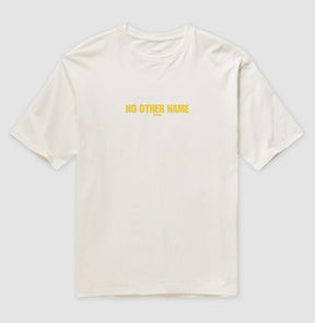 Camiseta Gospel Oversized "No Other Name" – Fé com Estilo Cristão Streetwear | Semeador Store