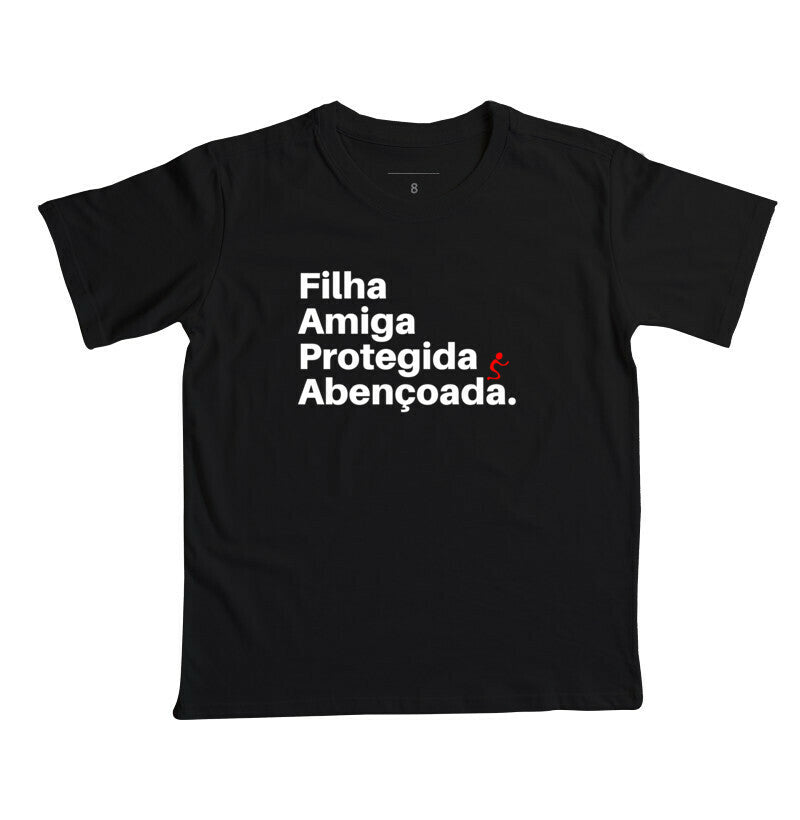 Camiseta Infantil Abençoada