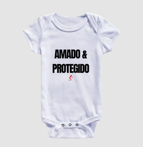 Body Infantil Cristão Amado e Protegido – Fé com Conforto para os Primeiros Meses | Semeador Store