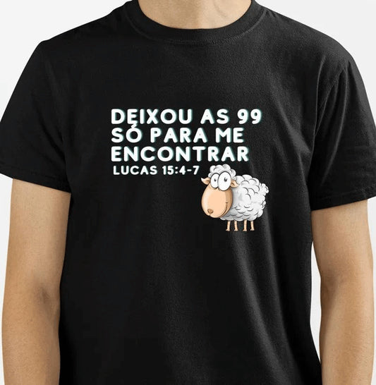 Camiseta clássica as 99 ovelhas.