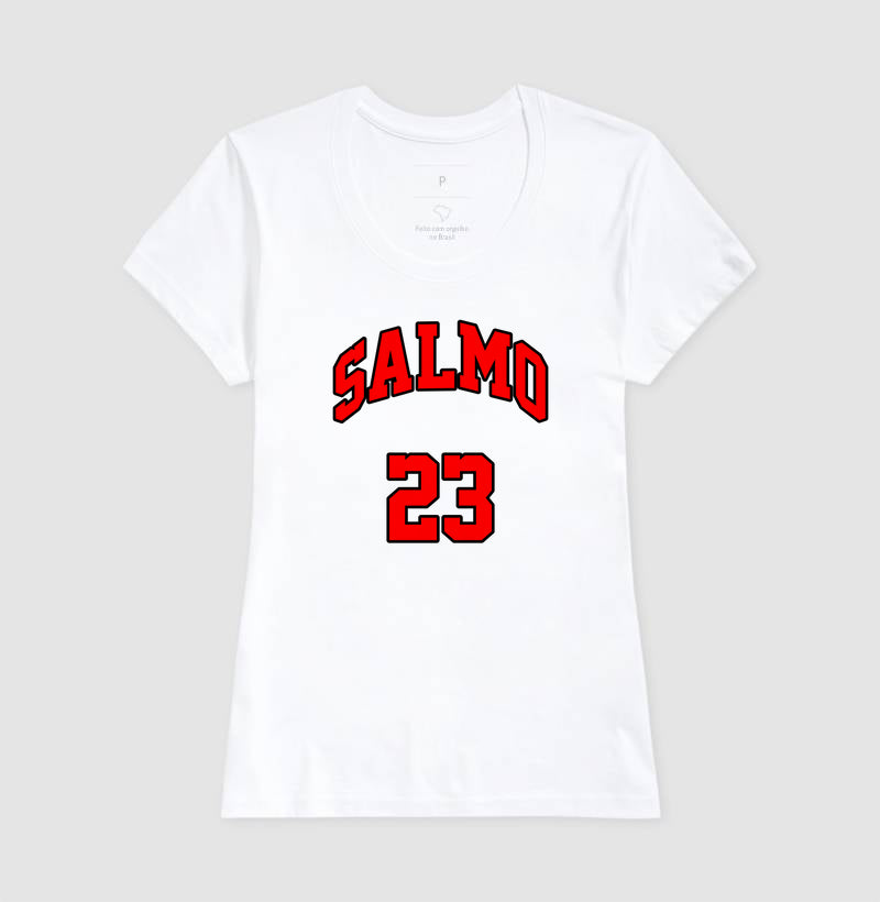 Camiseta Cristã Feminina – “Salmo 23” com Estilo e Fé em Cada Detalhe | Semeador Store