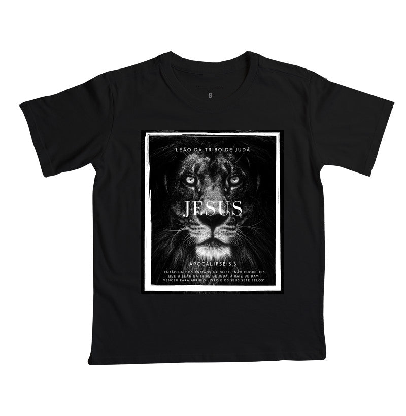 Camiseta Infantil Leão Da Tribo de Judá