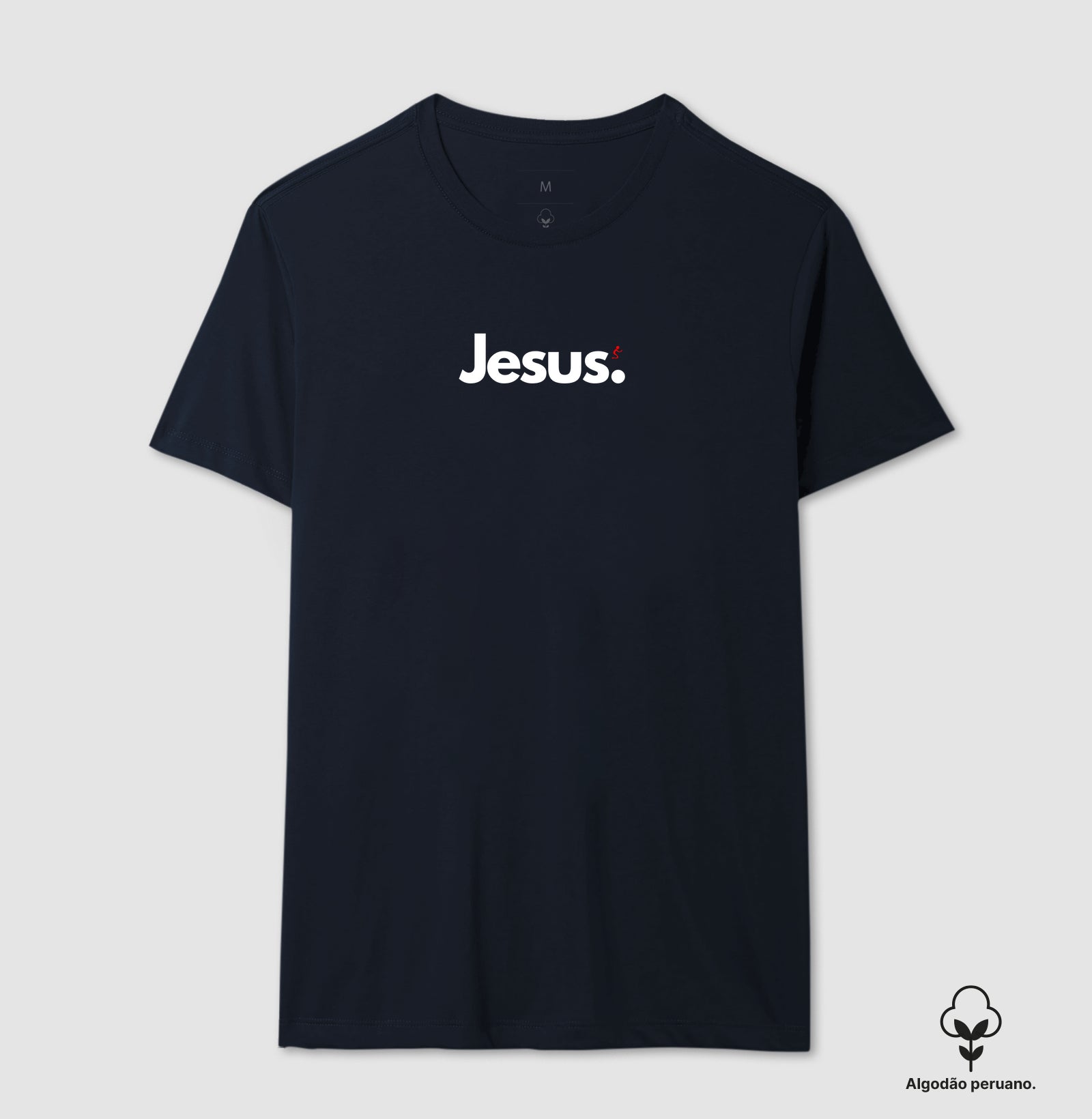 Camiseta Masculina Algodão Peruano Jesus
