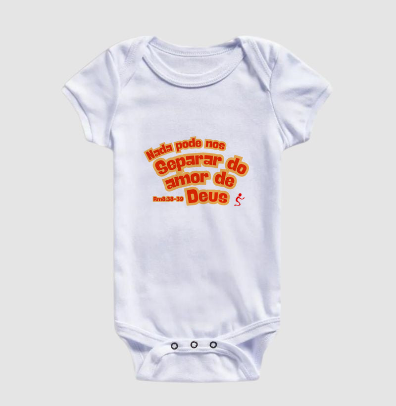 Body Infantil Cristão Amor de Deus – Fé com Conforto para os Primeiros Meses | Semeador Store