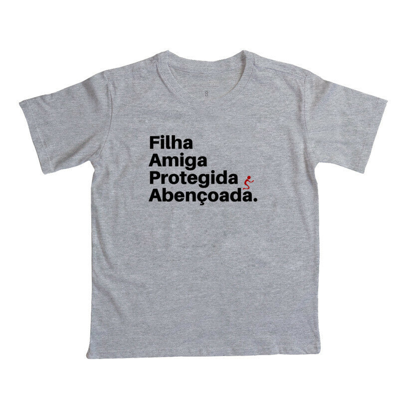 Camiseta Infantil Abençoada