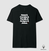 Camiseta Masculina Algodão Peruano Natalina