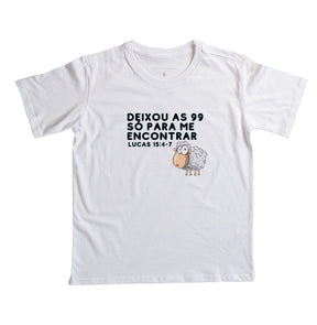 Camiseta infantil as 99 ovelhas