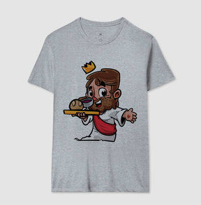 Camiseta Masculina Ceia – Moda Cristã com Estilo e Propósito | Semeador Store
