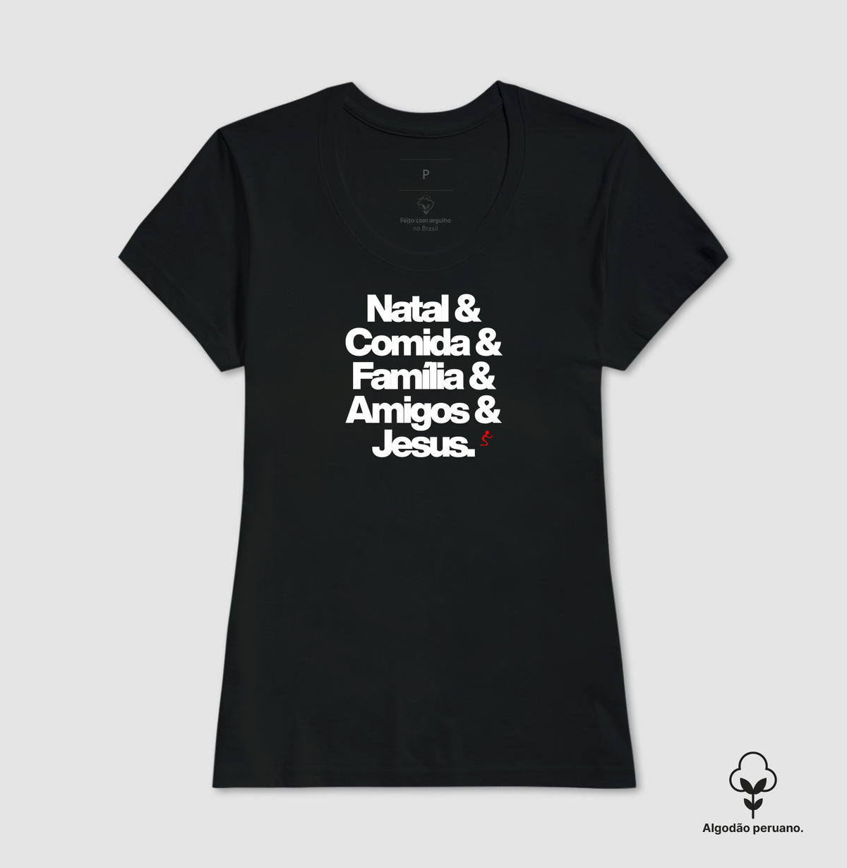Camiseta Feminina Peruana Natalina